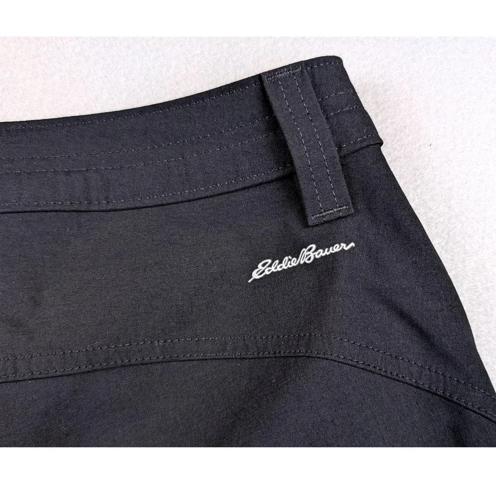 Eddie Bauer Ranier Womens 10 Guide Pro Shorts Black Hiking Outdoor 0201 - Picture 5 of 5